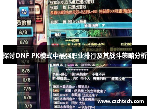 探讨DNF PK模式中最强职业排行及其战斗策略分析